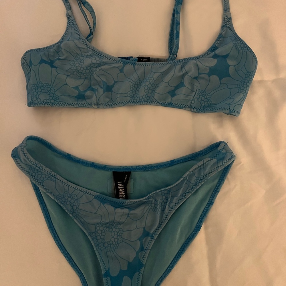 Triangl Swimwear Blue Bikini Set xs